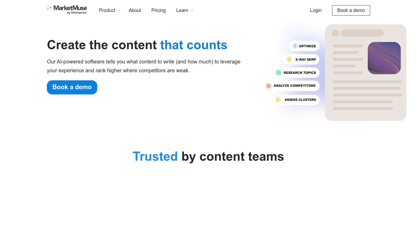 MarketMuse (by Siteimprove)